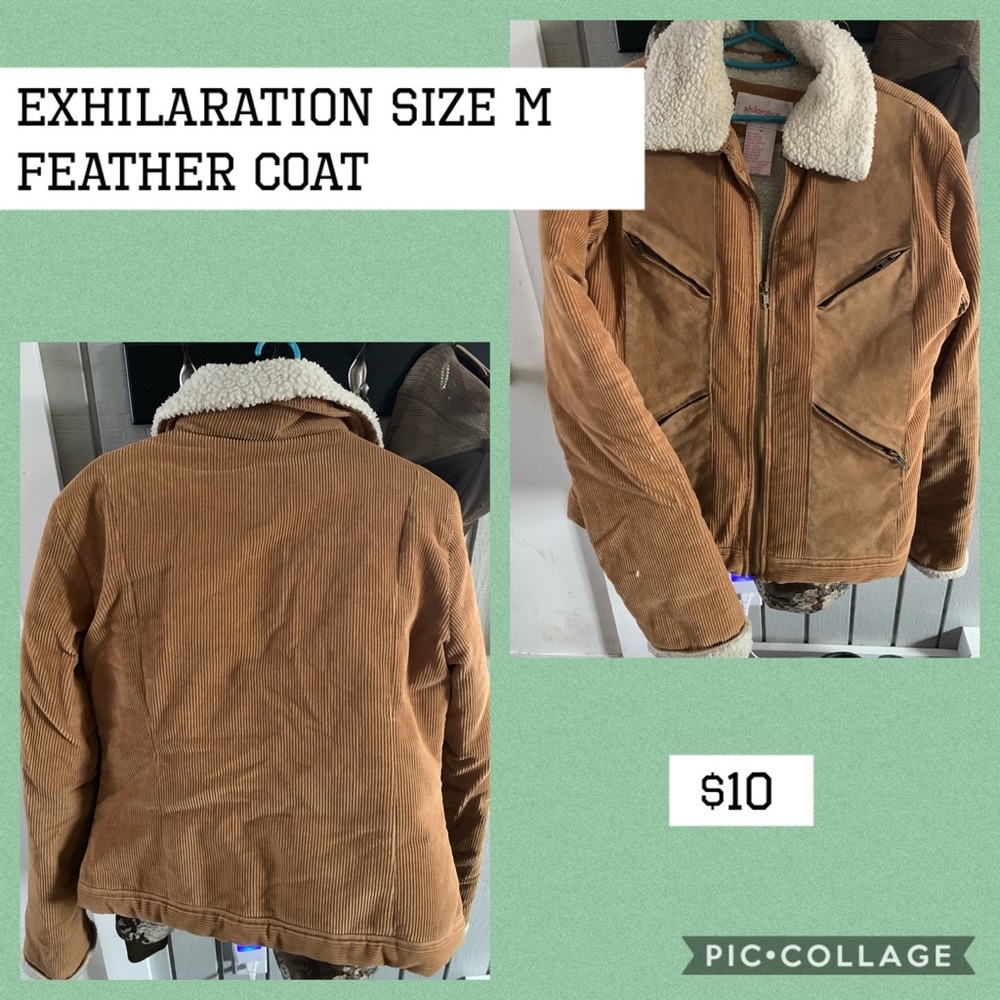 Exhilaration Feather Coat $10
